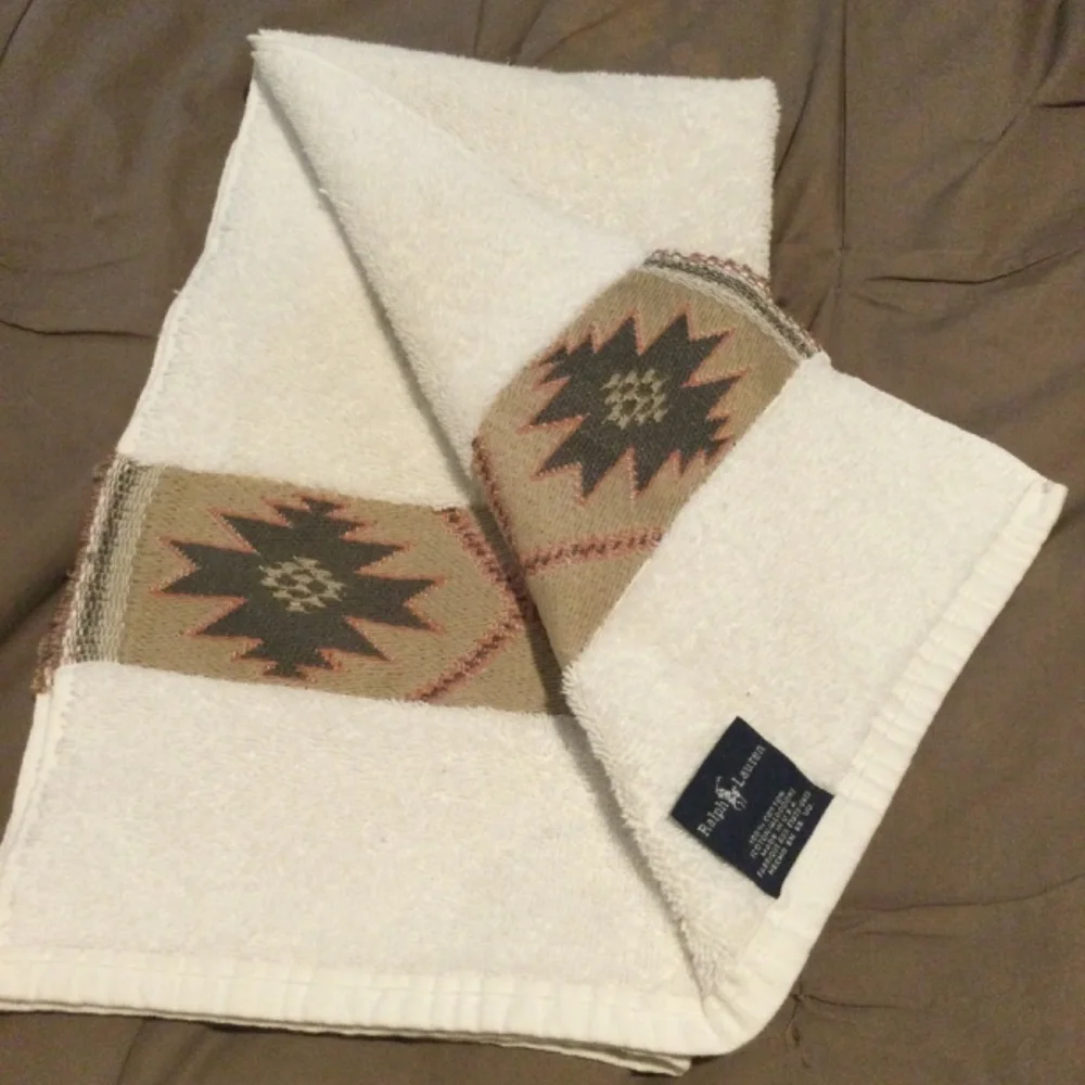 Ralph Lauren Handtowel 100% Cotton Vintage 1990s